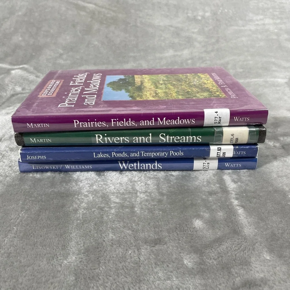 Exploring Ecosystems Books Lot Of 4 Wetlands Lakes Ponds Streams Prairies River